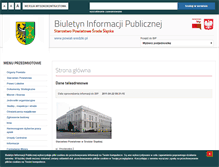 Tablet Screenshot of bip.powiat-sredzki.pl